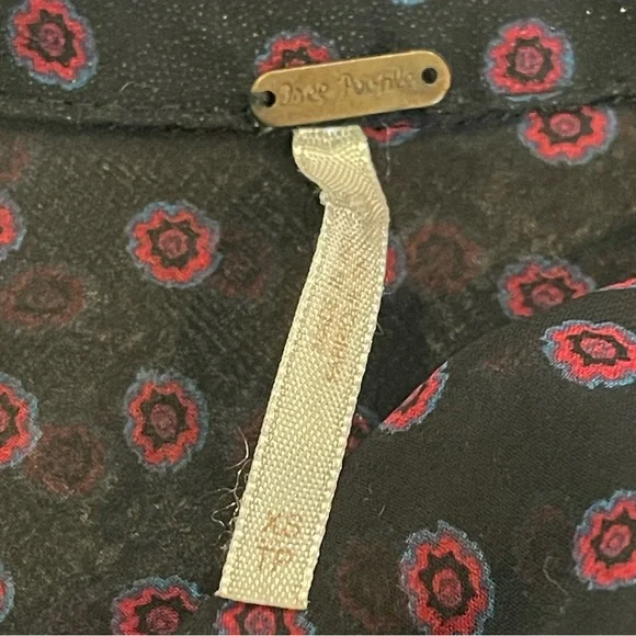 Free People Easy Rider Floral Print Sheer Button-Down Blouse XS - Picture 8 of 8